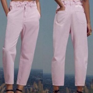 NWT, ZARA Pink Baggy Fit Jeans, Size 2